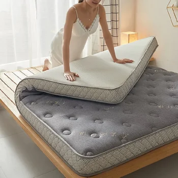 természetes szivacs matrac latex vegyes töltelék meleg szénszálas szövet kényelmes tatami minimalista Colchon felfújható bútor