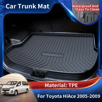 Toyota HiAce RegiusAce H200 2005~2019 TPE autó hátsó csomagtartó szőnyeg vízálló védőbélés csomagtartó tálca padlószőnyeg tartozékok