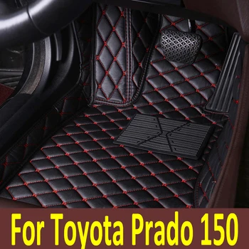 Toyota Prado 150 2020 2019 2018 2017 2016 2015 2014 Autó padlószőnyegek tartozékai Védje a formázó alkatrészeket Automatikus szőnyegek Vízálló