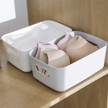 Többcélú műanyag tárolókosár: fehérnemű rendszerező, fürdőszobai kozmetikai tartó, konyhapult rendetlenség doboz rendszerező doboz