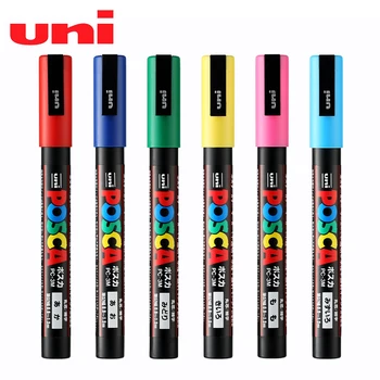 Uni Posca PC-3M közepes golyóhegy jelölő tollak Graffiti vízbázisú színes jelölőtollak Állandó festékjelölők Irodai irodaszerek