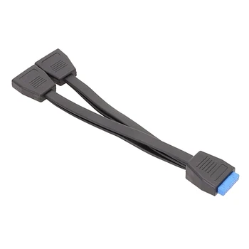 USB 19Pin/20Pin Splitter kábel alaplaphoz Bővítőkábel USB3.0 19PINS