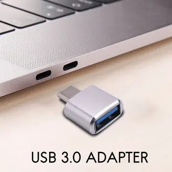 USB C - USB adapter 2 csomag C típusú USB 3.0 adapter USB adapter támogatja az OTG-t Galaxy S9 / S8 / nem 8 típusú C eszközökhöz (ezüst)