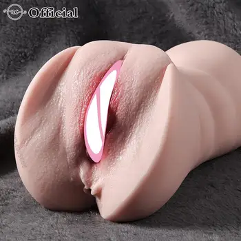 Vagina szex játékok Felnőtt kellékek Anális zseb Punci maszturbátor férfinak Punci Punci játék 18 Kétcsatornás szilikon hüvelyi férfi