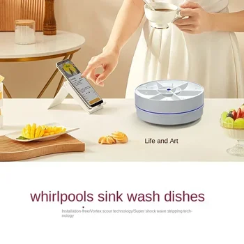 vezeték nélküli mosogatógép Otthoni mini gyümölcs- és zöldségmosógép Ultrahangos mosogatás