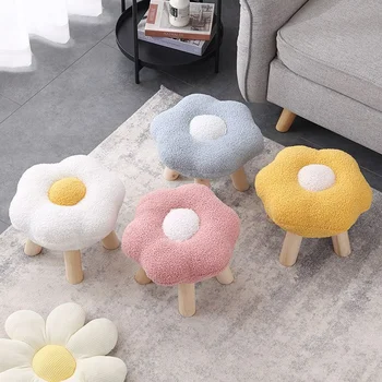 Virágos színes kis szék Tartós folyosói székek Aranyos szobaszék Imádnivaló cipőcserélő Szék Hiúsági szék Oszmán pad