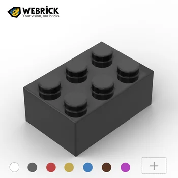 Webrick 100PCS Összeállítja a részecskéket 3002 2x3 építőelemekhez Alkatrészek Klasszikus márka Gyerekek Kreatív DIY Oktató játékok Ajándékok