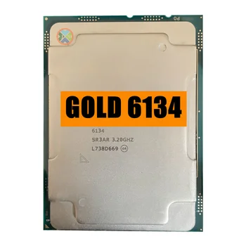 Xeon GOLD 6134 SR3AR 3,2 GHz 24,75 MB Smart Cache 8 magos, 16 szálas, 130 W-os LGA3647 CPU processzor GOLD6134