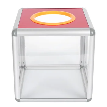 Átlátható éves találkozó Lottó doboz Tréfa Lucky Draw Box akril javaslatdoboz Átlátszó adománygyűjtő doboz Party kellékek