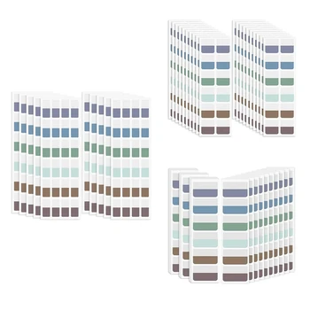 Öntapadó indexfülek Többszínű, öntapadós könyvfülek Írható lapfülek átlátszóak jegyzetfüzetfájlokhoz