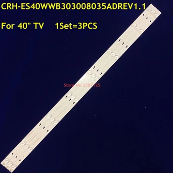 Új 60db-os LED szalag CRH-ES40WWB303008035ADREV1.0 JL-hez. D40081330-020DS-M 40L1600C 40L2600C T40D18SFS-01B LVF400SSDE E2 V12
