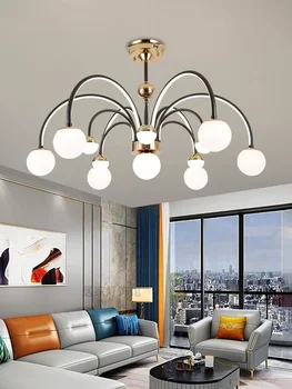 Új csillárlámpa a nappaliban Modern minimalista és csodálatos otthoni minimalista főlámpa északi