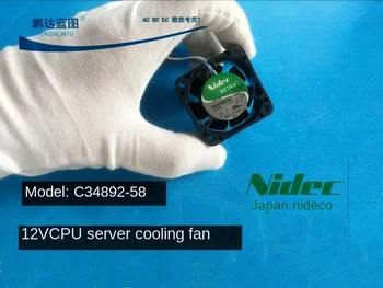 Új Nidec C34892-58 4020 4cm/cm 12V CPU szerver hűtőventilátor