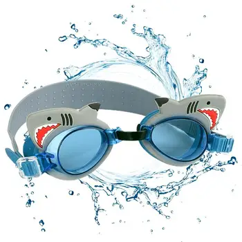 Új vízálló gyermek úszószemüveg Aranyos úszószemüveg gyerekeknek állítható pánt szilikon rajzfilm tükör szemüveg