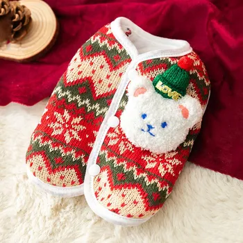Őszi téli macska aranyos stílusú medve karácsonyi kötött pulóver kisállat mackó két láb meleg ruhák kutya karácsonyi ruhák kutya kabát