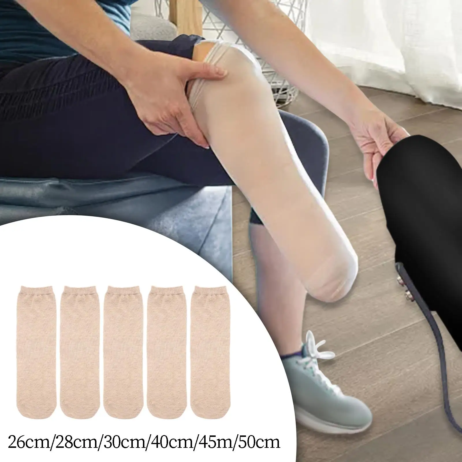 5x Protézis zokni izzadság felszívódása Részleges lábamputáció Meleg csonk zokni Pamut védő amputált zokni uniszex