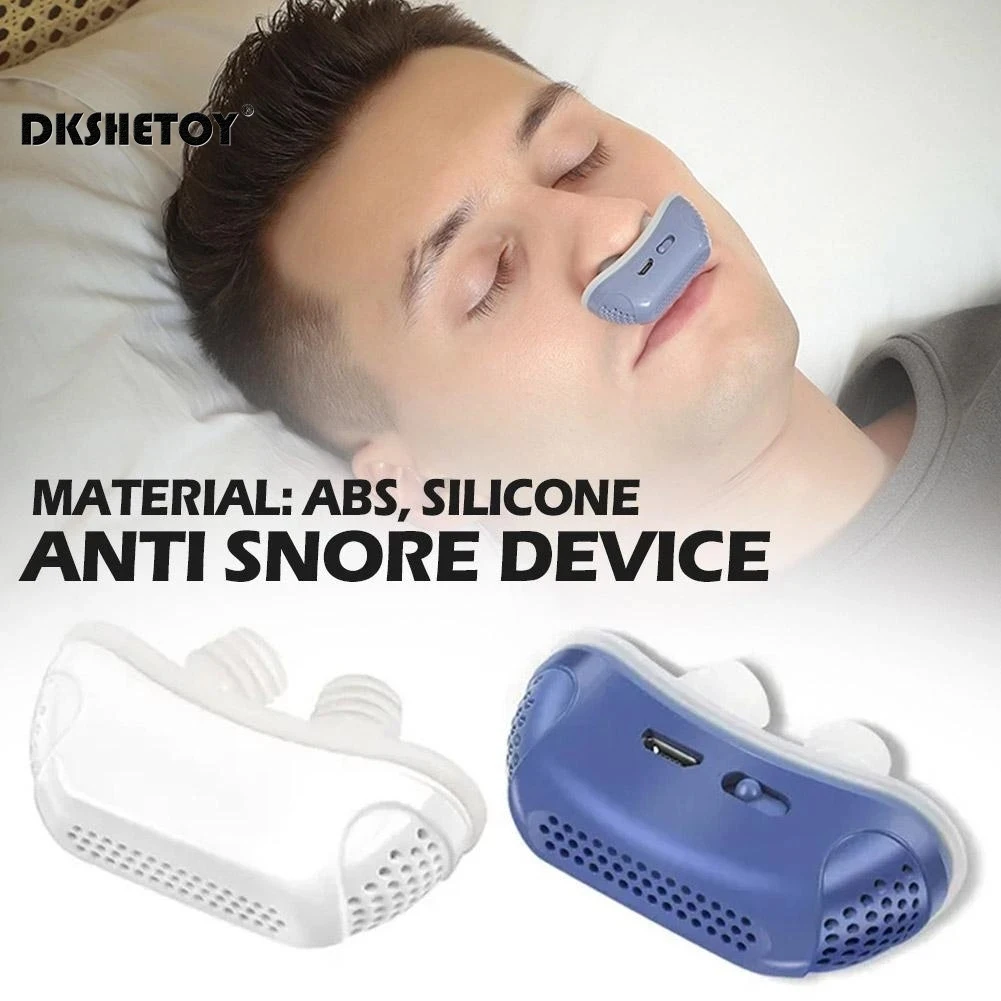 Horkolásgátló eszköz dugó Intelligens horkolás megoldás Elektromos EMS impulzus stimulátor alvó készülék Egészségügyi alvási apnoe támogatás