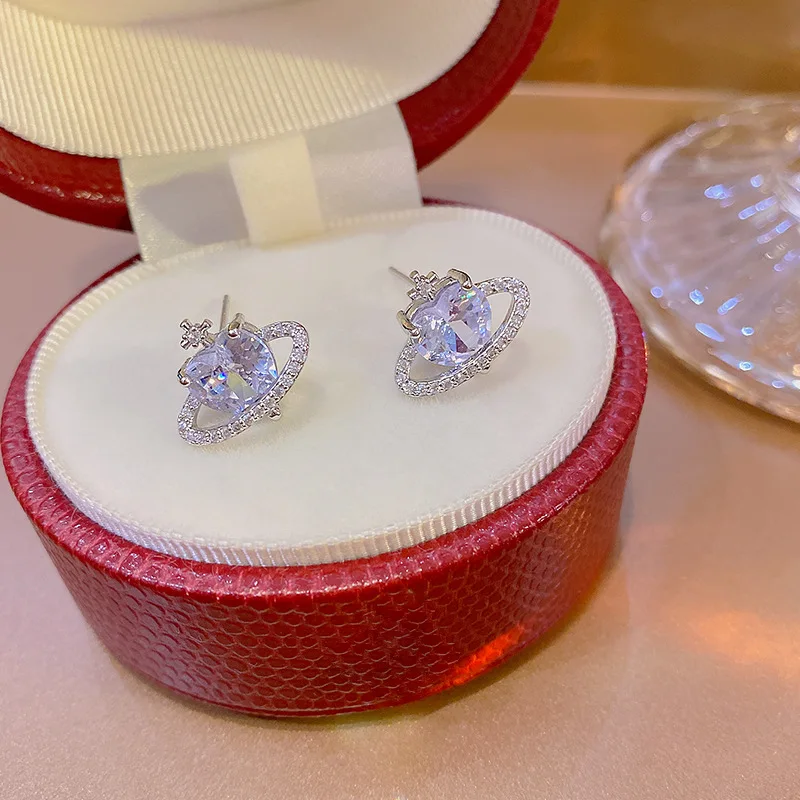 Személyre szabott strasszos fülbevaló Kristályüveg átlátszó kő színű lógó fülbevaló ötvözet Divat nőknek Esküvői eljegyzés
