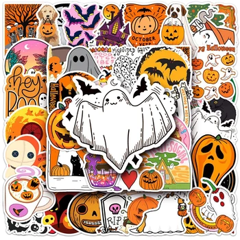 10/30/50PCS Aranyos gótikus Halloween matricák Rajzfilm matrica DIY graffiti Laptop telefon Poggyász Vinyl Cool Horror matrica gyerekjátékhoz