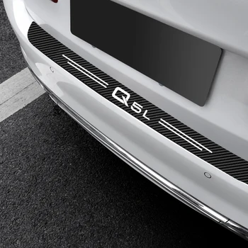 1Pc autó hátsó csomagtartó lökhárító védőlemez matrica Audi Q5L logóhoz A2 A3 A4 A5 A6 A7 A8 Q1 Q2 Q3 Q4 Q5 Q6 Q7 Q8 TT S5 E-TRON