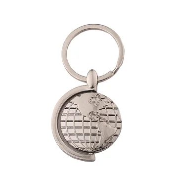 200db Kreatív földgömb alakú kulcstartók Fém cinkötvözet kulcstartók gyerekeknek születésnapi zsúr szívességi ajándék