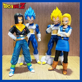 24/30CM Dragon Ball Z Android 17/18 anime figurák Super Saiyan Vegeta PVC figurák gyűjthető modell játékok gyerekeknek Karácsonyi ajándék