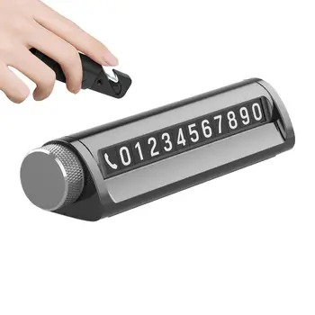 4 in1 univerzális autó temporray rendszám Diffúzor telefonszám kijelző tábla mozgó autó telefon kártya görgő autó műszerfalhoz