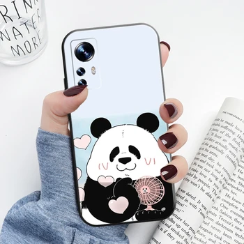 Aranyos panda rajzfilm pár telefontok Xiaomi Poco X3 X3 Pro GT szilikon héjhoz Xiaomi Poco M3 Pro NFC állatborítóhoz Capa