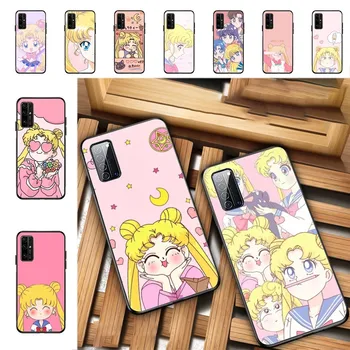 Aranyos Sailor Moon anime telefontok Huawei Honor 10 lite 9 20 7A pro 9X pro 30 pro 50 pro 60 pro 70 pro plus