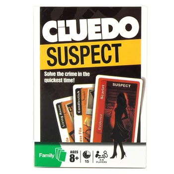 Cluedo gyanús kártyajáték Minden szórakozás a nyom Clue do Suspect családi társasjáték