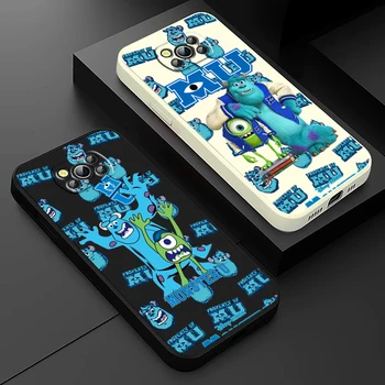 Disney Monsters Sullivan telefontok Xiaomi Poco X4 X3 F4 F3 NFC M5 M4 M3 GT S Pro 4G 5G folyékony kötél fedezeti alap