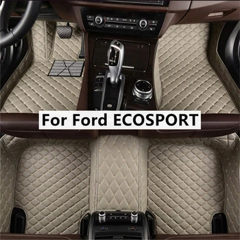 Egyszínű gyémánt egyedi autós padlószőnyegek a Ford ECOSPORT 2012-2021 éves Foot Coche kiegészítők szőnyegeihez