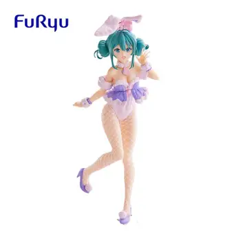 Eredeti FuRyu BiCute Nyuszik Vocaloid Hatsune Miku Nyúl lány Levendula PVC Anime figura Akciófigurák Modell játékok