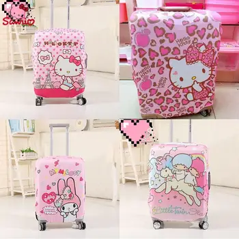 Kawaii Sanrio Hello Kitty aranyos poggyászvédő kiegészítők Kuromi My Melody rajzfilm utazási poggyász porvédő ajándék 20-28 hüvelyk