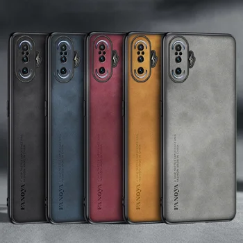 Luxus PU bőrtok Xiaomi Poco F3 F4 GT hátlaphoz Üzleti védelem szilikon telefontok Redmi K50 Pro K40 játékhoz