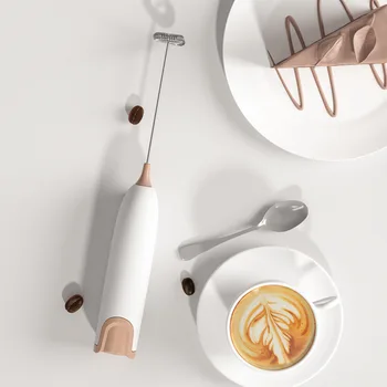 Mini kézi kávé tejhabosító Otthoni sütőkrém habosító vezeték nélküli kézi keverő tojásverő