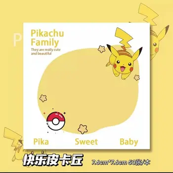 Pokemon 50 lap Anime Pikachu Memo jegyzettömb Öntapadós rögzítés Könyvjelző Matrica Jegyzet Animáció Írószerek Kis könyv nagykereskedelem