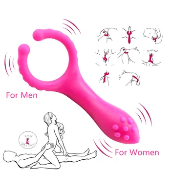 Péniszgyűrű vibrátorok Csikló stimulátor G pont masszírozó klip vibrátor késleltetett magömlés felnőtt termékek Szexuális játékok pároknak