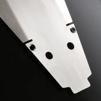 rozsdamentes acél alváz csúszásvédő lemez RC autófrissítési alkatrészek csere alkatrész tengelyvédő 1:10 BB01 RC hobbi lánctalpas