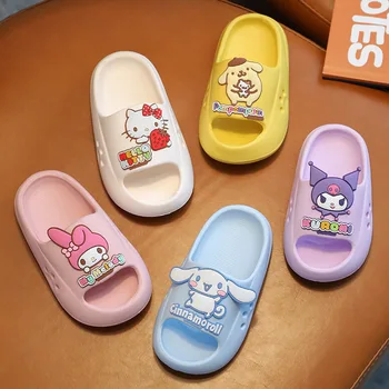 Sanrio Hello Kitty Cinnamoroll gyermek papucs Nyári aranyos beltéri otthoni papucs fiúknak és lányoknak Fürdőszoba fürdőpapucs