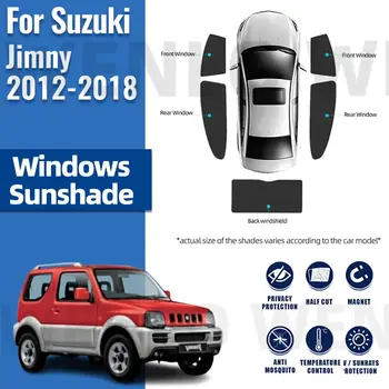 Suzuki Jimny 2012-2018 autó napernyő pajzs mágneses első szélvédő keret függöny hátsó oldalsó ablak napernyők napellenző