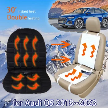 Téli hővezető alátét Audi Q5 80A-hoz 2018 2019 2020 2021 2022 2023 Tartozékok Fűtött üléspárna Üléshuzat Fűtőlap alkatrészek