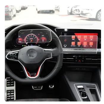 Volkawagen VW Golf 8 műszerfalhoz 2021 év Car Navigtion edzett üveg LCD képernyő védő film matricavédő